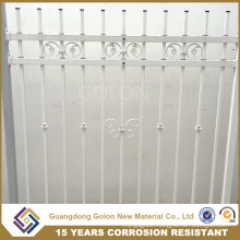 Galvanized Ornamental Metal Garden Fence